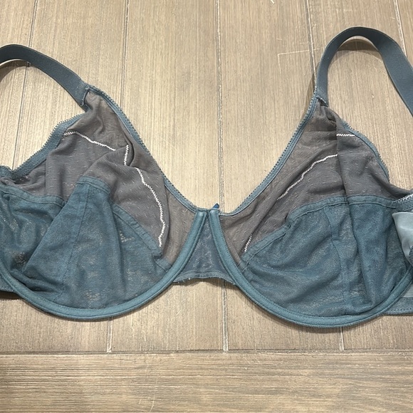 HSIA Dark Teal Lace Bra 42DDD - Picture 6 of 10